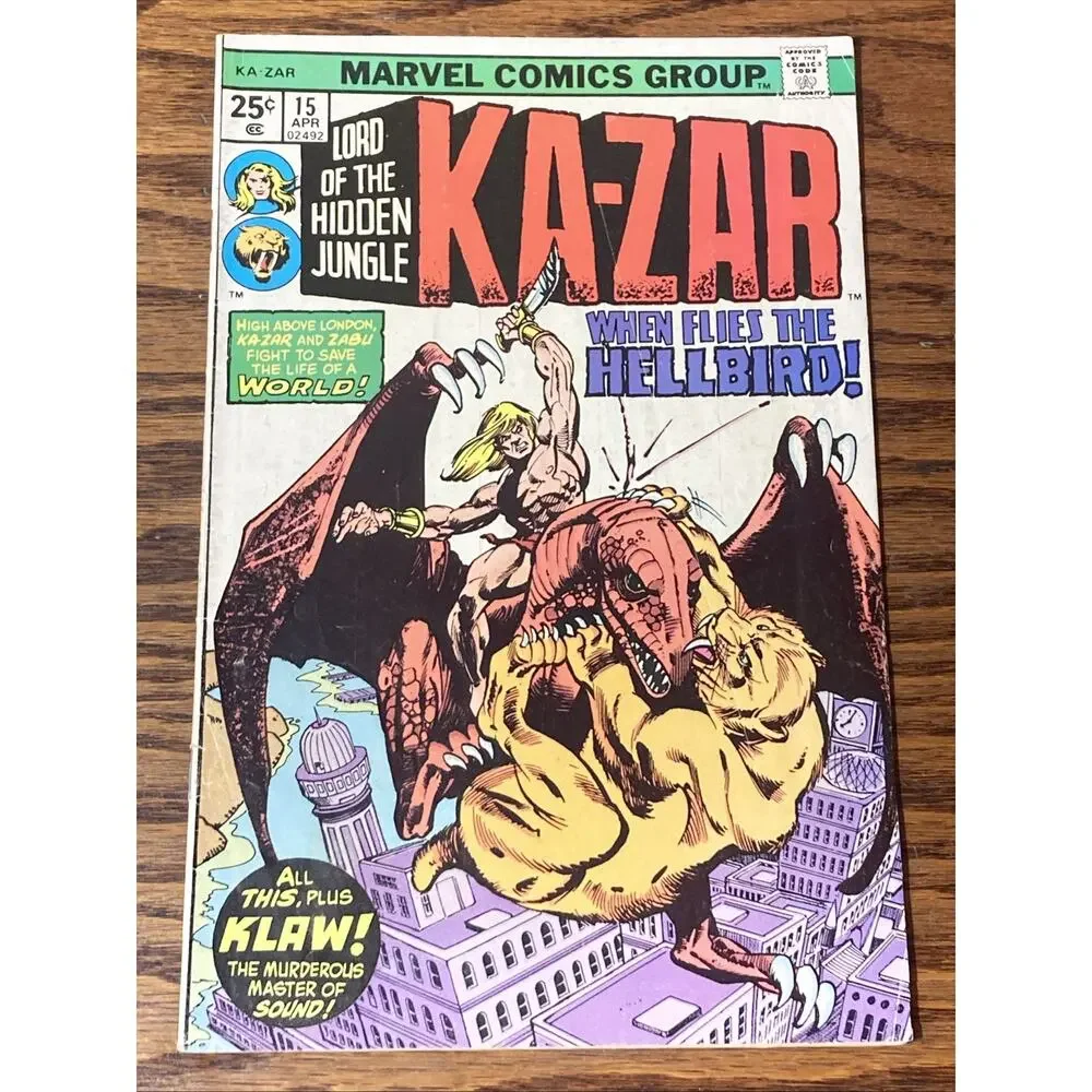 Ka-Zar #15 WHEN FLIES THE HELLBIRD (April 1976) Comic Book